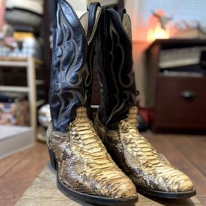 Genuine Abilene Snake Skin Boots Size 12
